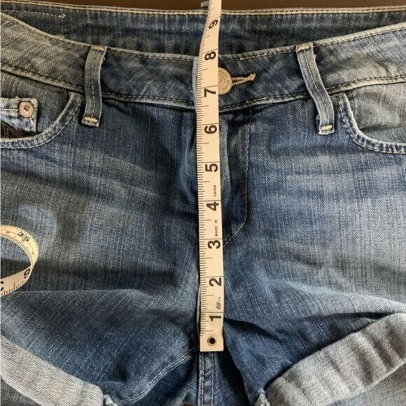 TRUE RELIGION Cassie Rolled Denim Jean Shorts Size 30 - Picture 15 of 16